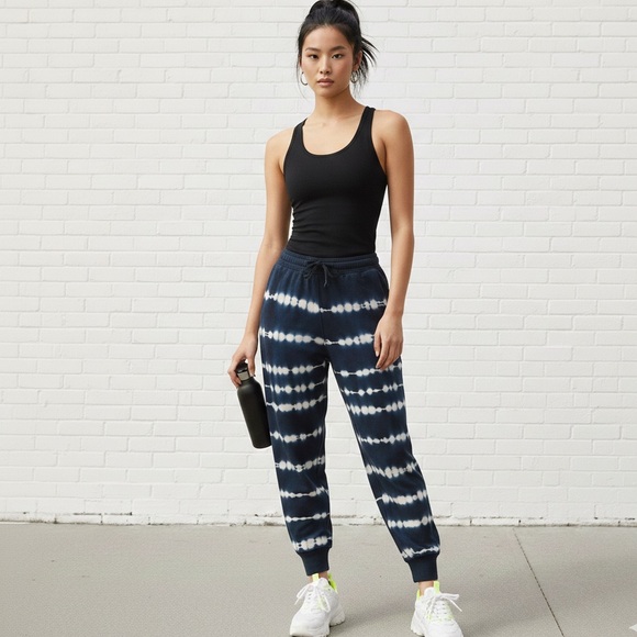 Young Fabulous & Broke Pants - Young Fabulous & Broke YFB Tie Dye Jogger Pants Pockets Stretch Boho Stretch S